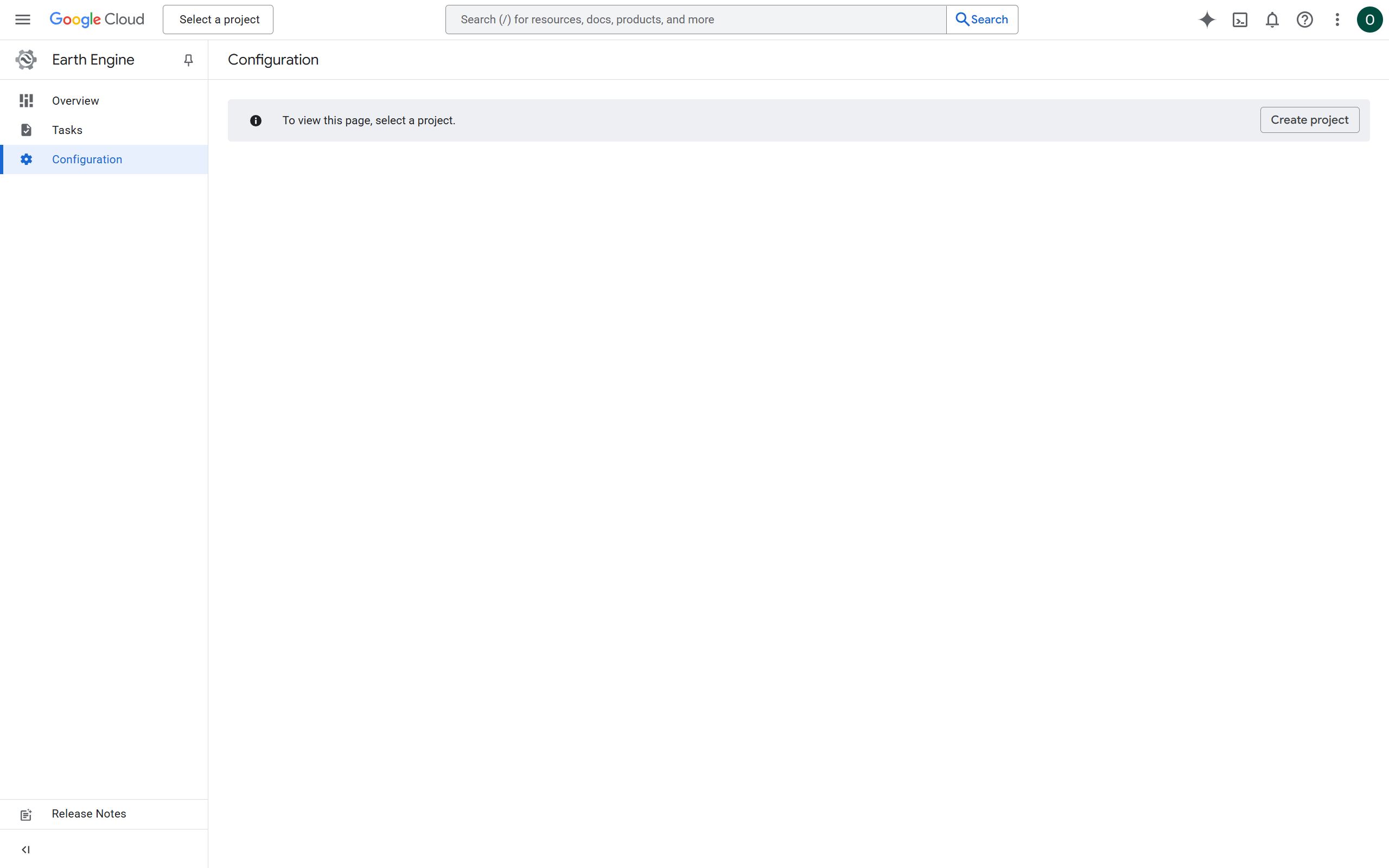 Create a project page
